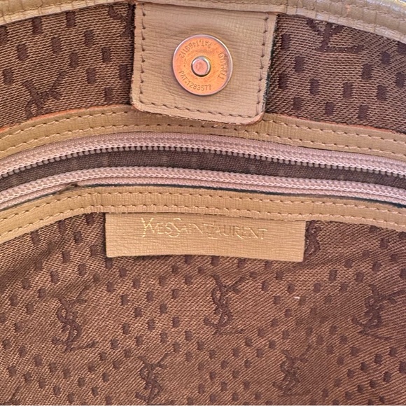 Yes Saint Laurent tote bag gold coated canvas - Picture 10 of 10